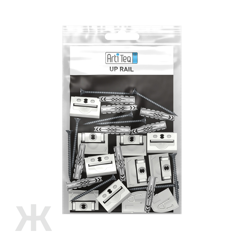 Monterings Kit - Up-Rail Hvid