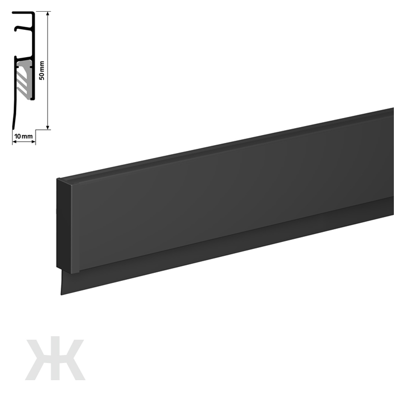 Infoskinne 25 cm - Sort